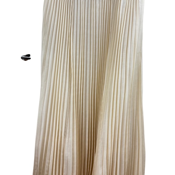 NWT Anthropologie Forever that Girl Let Me Be Ivory Pleated Dress Sz S - Picture 7 of 12
